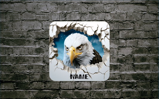 Personalised Drink Coaster 3d Effect Eagle. 390