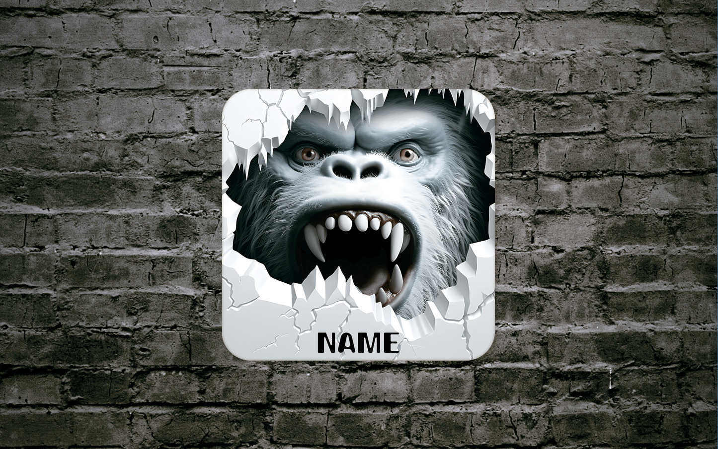 Personalised Drink Coaster 3d Big Foot 400