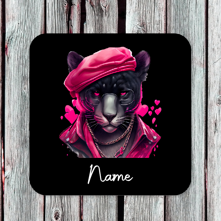 Personalised Drink Coaster Pantha 46