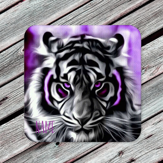 Personalised Drink Coaster Tiger 58