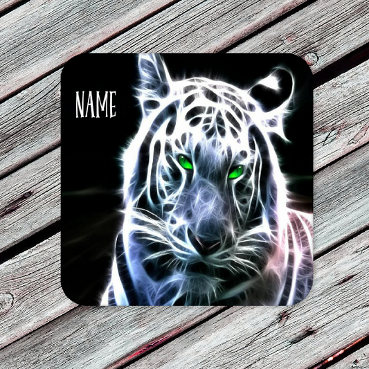 Personalised Drink Coaster Tiger 59