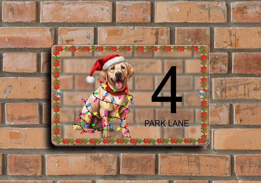 Christmas Door Sign Labrador Retriever 13