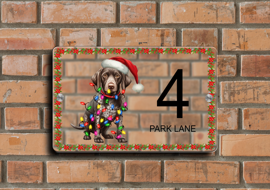 Christmas Door Sign German Shorthaired Pointer 18