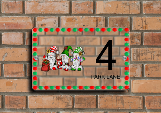 Christmas Door Sign Gonk 02