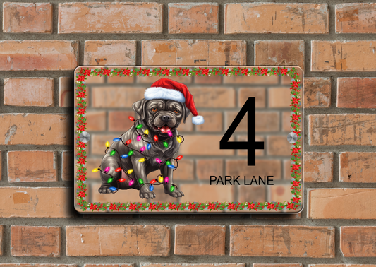 Christmas Door Sign Cane Corso 29