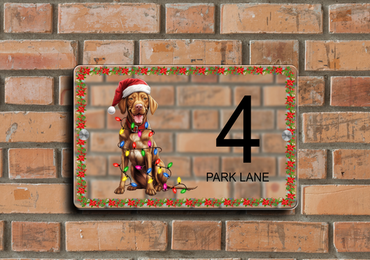 Christmas Door Sign Viszla 33