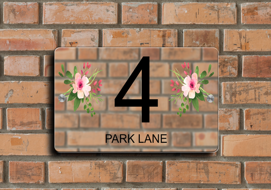 Door Sign Flowers 38