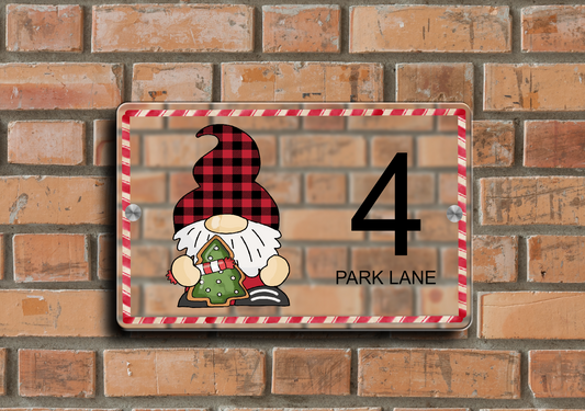 Christmas Door Sign Gonk 04