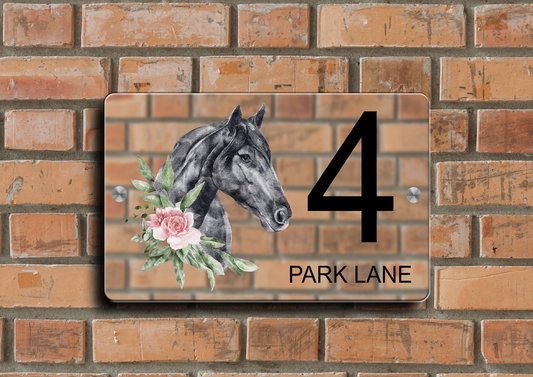 Door Sign Horse 45