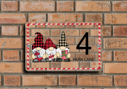 Christmas Door Sign Gonk 05