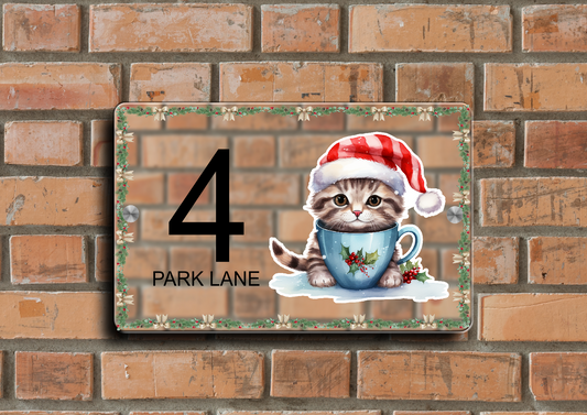 Christmas Door Sign Cat 51