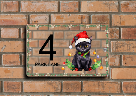 Christmas Door Sign Cat 53