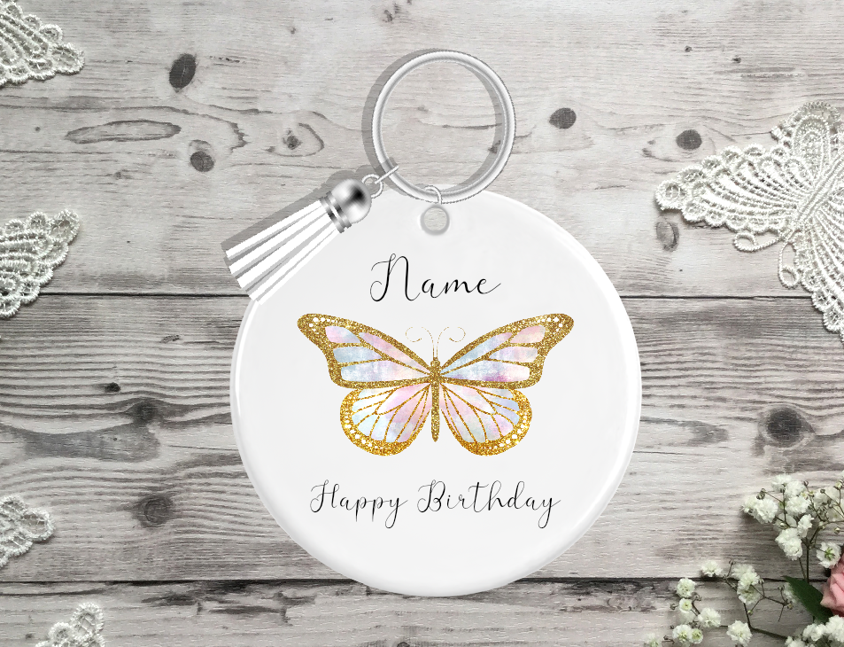 Personalised Birthday Keyring 015