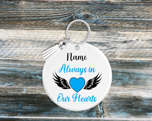 Personalised Memorial Keyring 027