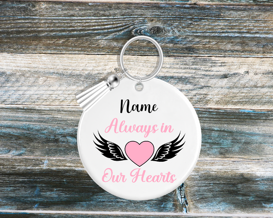 Personalised Memorial Keyring 028