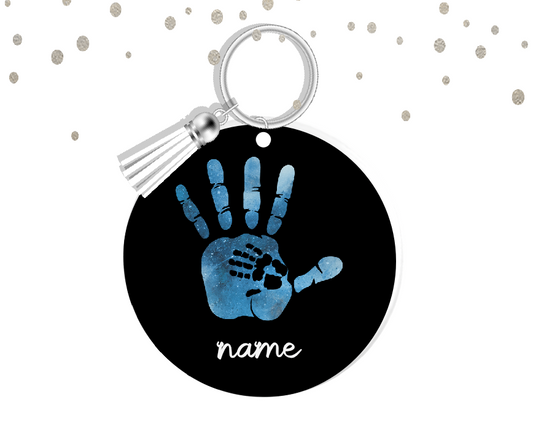 Personalised Handprints Keyring 035