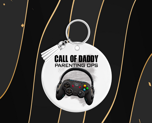 Personalised Call Of Daddy Keyring 51