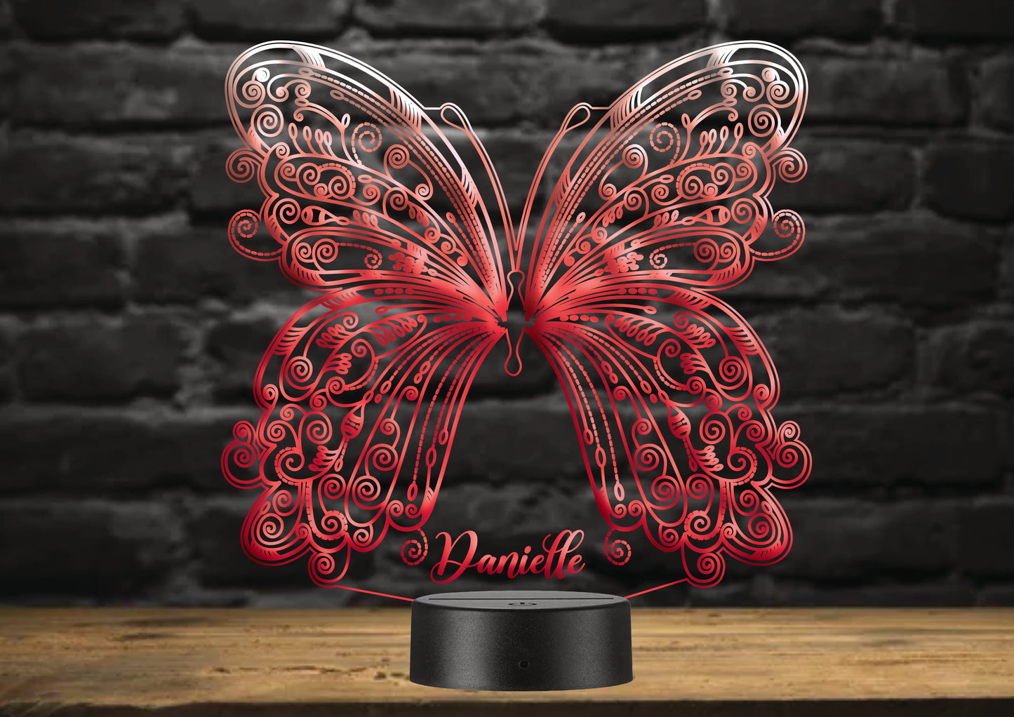 Personalised Night Light Butterfly    06