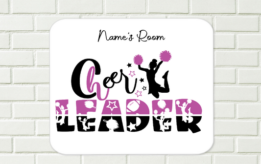 Personalised Cheerleader Aluminium Sign  16