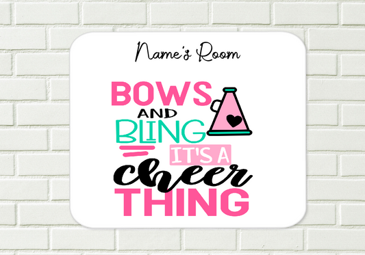 Personalised Cheerleader Aluminium Sign  17