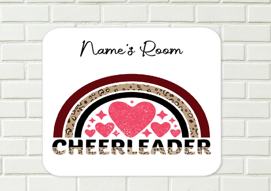 Personalised Cheerleader Aluminium Sign  18