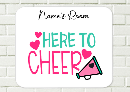 Personalised Cheerleader Aluminium Sign  19