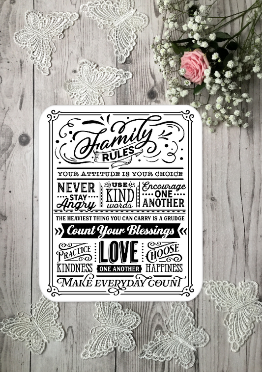 Personalised Family Aluminium Sign  35