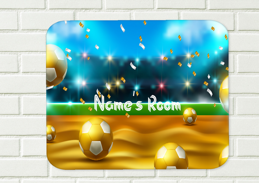 Personalised Football Aluminium Sign  39