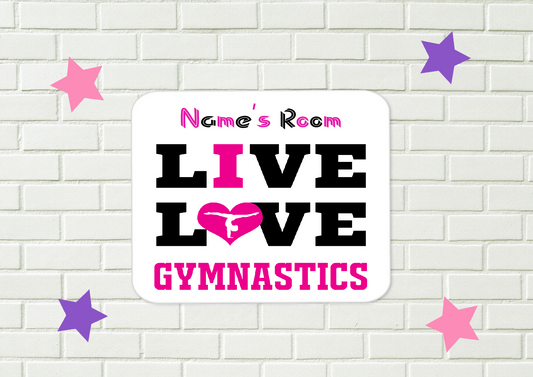 Personalised Gymnastics Aluminium Sign  45