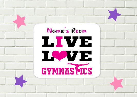 Personalised Gymnastics Aluminium Sign  46