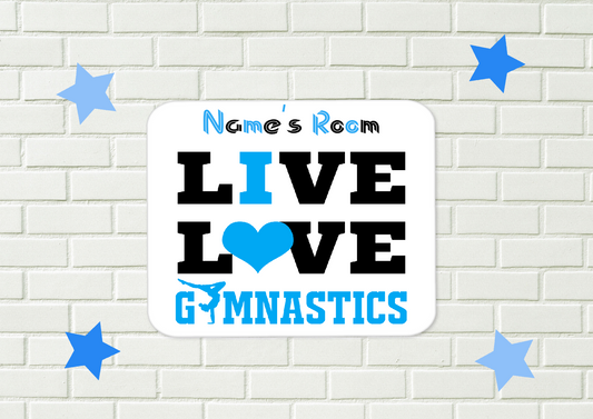 Personalised Boys Gymnastics Aluminium Sign  48