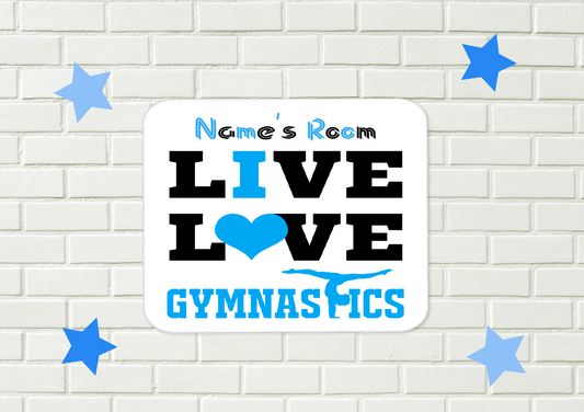 Personalised Boys Gymnastics Aluminium Sign  49