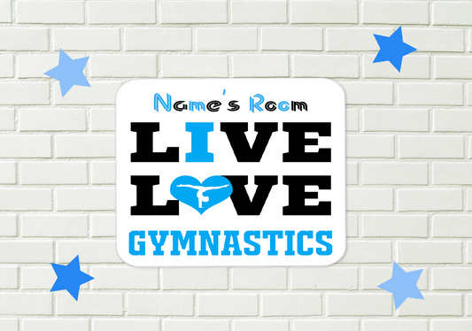 Personalised Boys Gymnastics Aluminium Sign  50