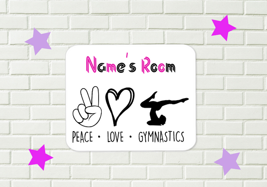 Personalised Gymnastics Aluminium Sign  52