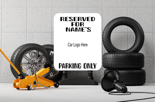 Personalised Parking Aluminium Sign  63