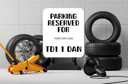 Personalised Parking Aluminium Sign  64