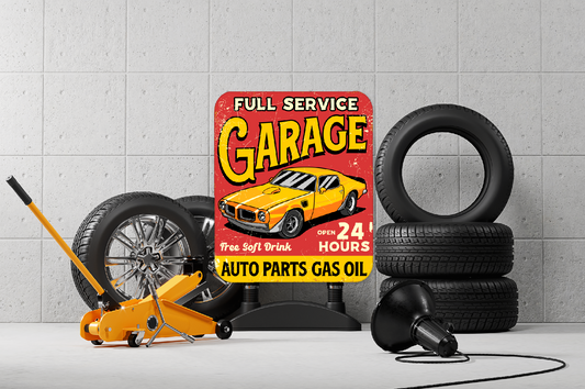 Full Service Garage Aluminium Sign  75