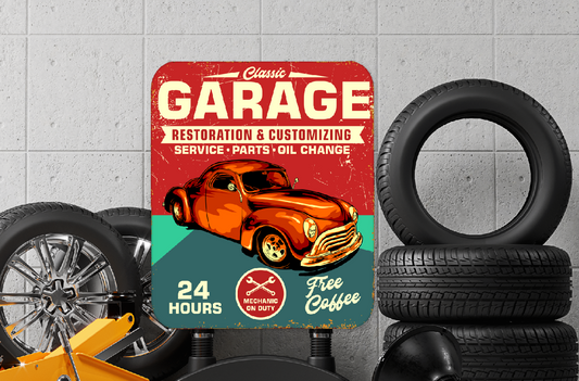 Classic Garage Aluminium Sign  80