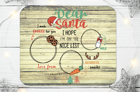 Personalised Santa's Milk And Cookies Aluminium Sign 84