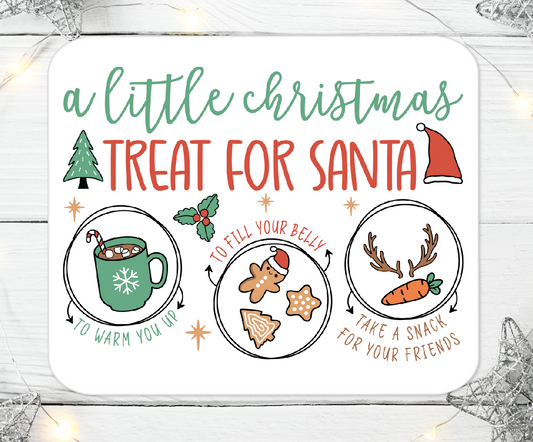 Santa's Milk And Cookies Aluminium Sign 88