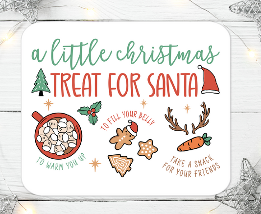 Santa's Milk And Cookies Aluminium Sign 89