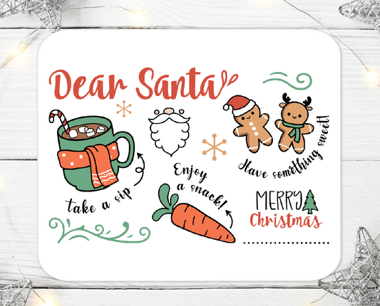 Santa's Milk And Cookies Aluminium Sign 90