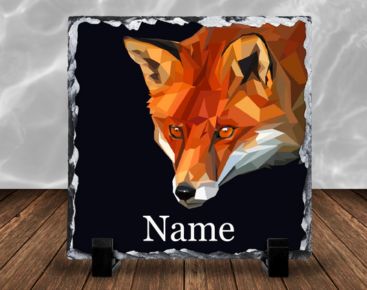 Personalised Photo Slate Fox 05