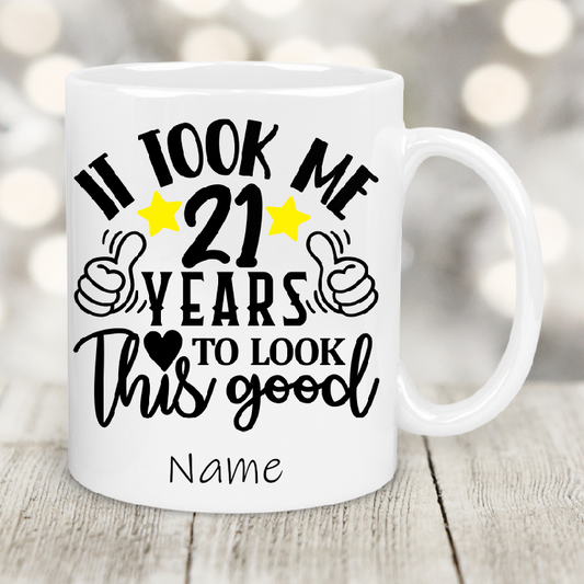 Personalised Gift Cup 21st birthday  35