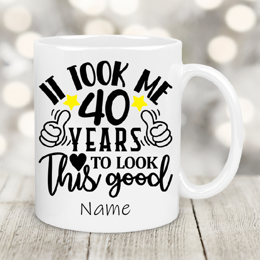 Personalised Gift Cup 40th birthday  37