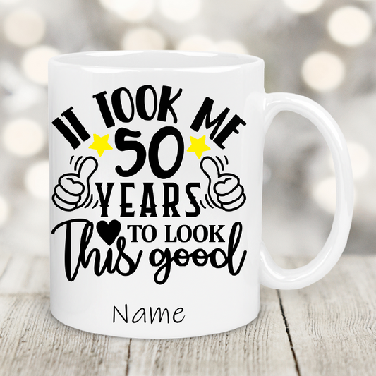 Personalised Gift Cup 50th birthday  40