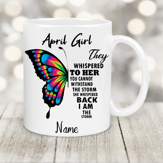 Personalised Gift Cup April Birthday Girl  43