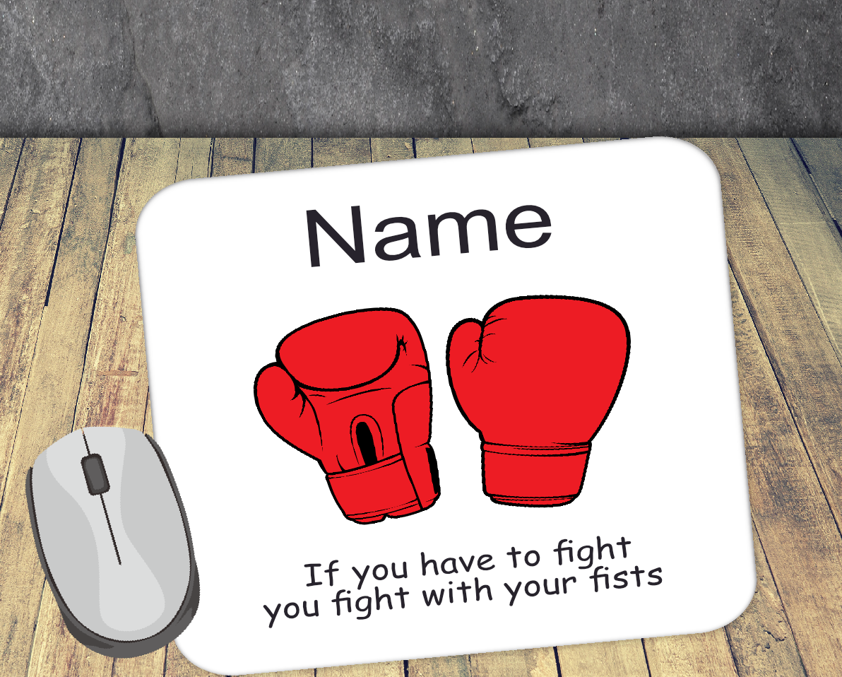 Personalised Mouse Mat Boxing  06