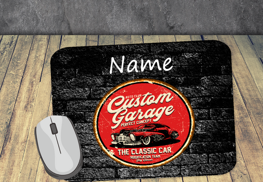 Personalised Mouse Mat Custom Garage  11