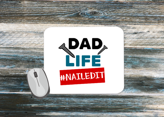 Personalised Mouse Mat Dad Life 14